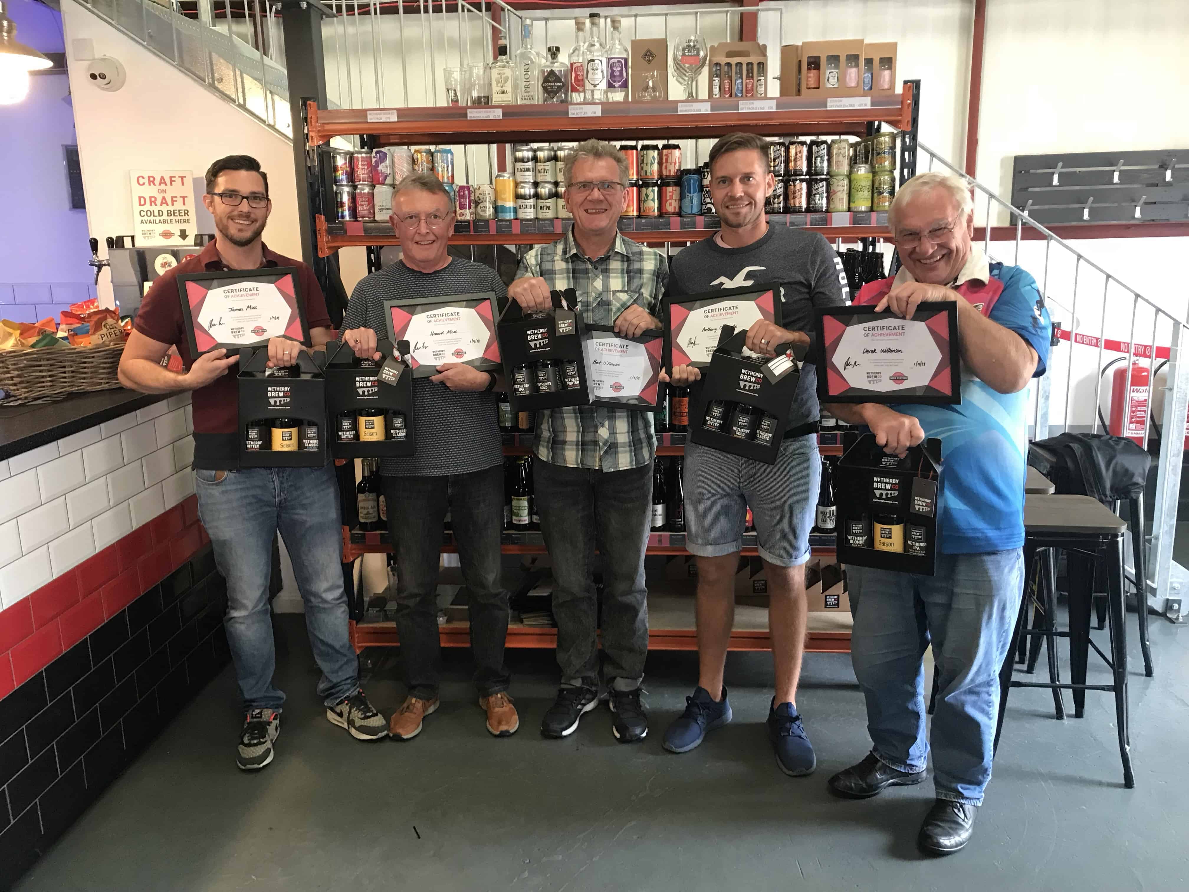 Wetherby Brewing Experience Guests